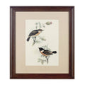 Orsina Framed Birds 2 Wall Art – Neutral Botanical Bird Illustration