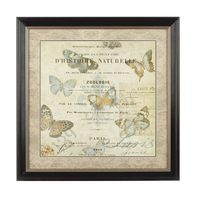 Orsina Butterfly 2 Vintage Framed Wall Art – Nature Inspired Decor