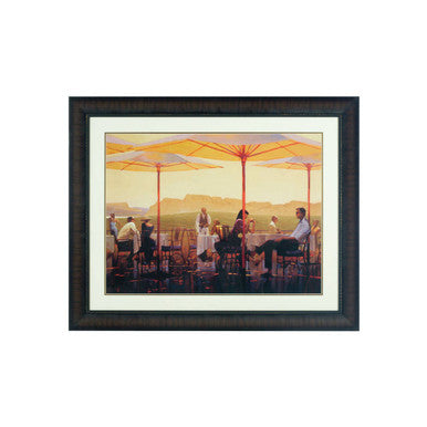 Orsina Winery Terrace Framed Wall Art – Black Framed Kitchen Decor