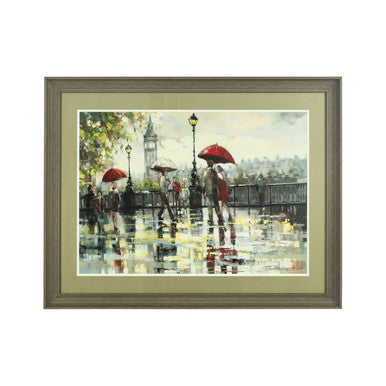 London Wall Art by Orsina – Framed Impressionist Cityscape Print