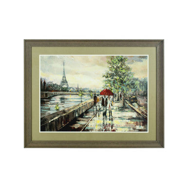 Paris Wall Art – Orsina Impressionist Framed Cityscape Print