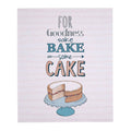 Orsina Bake Some Cake Kitchen Wall Plaque – Grey Engineered Wood Art