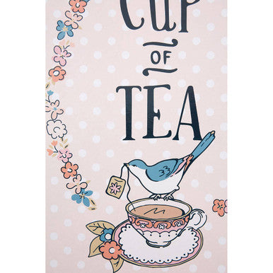 Orsina Cup of Tea Wall Plaque – Pink Floral Engineered Wood Decor