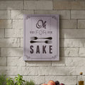 Orsina Oh For Fork Sake Wall Plaque – Funny Grey Kitchen Wall Decor