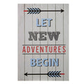Orsina Kids Let New Adventures Begin Wall Plaque – Grey Wood Decor