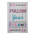 Orsina Kids Follow Your Dreams Wall Plaque | Motivational Wood Decor