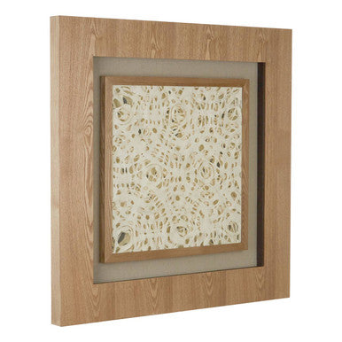 Orsina Nason Lattice Wall Art – Rustic Brown Engineered Wood Frame
