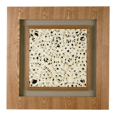 Orsina Nason Lattice Wall Art – Rustic Brown Engineered Wood Frame
