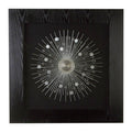 Orsina Nason Framed Silver Abstract Wall Art – Modern Black Frame
