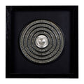 Orsina Nason Framed Silver Disc Wall Art – Modern Minimalist Decor