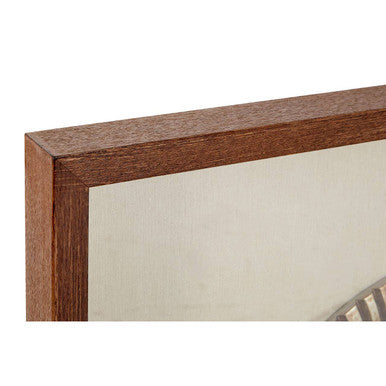 Orsina Nason Framed Silver Round Carving Wall Art | Engineered Wood