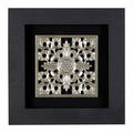 Orsina Nason Silver Filigree Carving Wall Art | Framed Floral Decor