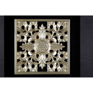 Orsina Nason Silver Filigree Carving Wall Art | Framed Floral Decor