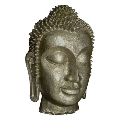 Orsina Silver Buddha Wall Art – Framed Metallic Sculpture Decor