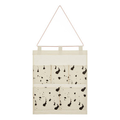 Orsina Verti White Wall Hanging Pocket Organiser – 5 Pocket Storage