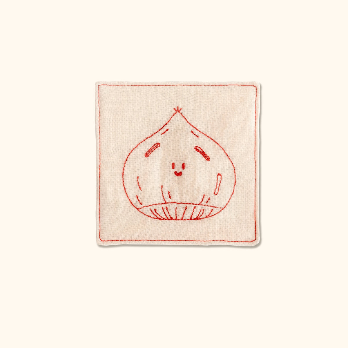 LuLuFun Studio Linen Tea Towel – Embroidered Blue Striped Kitchen Decor