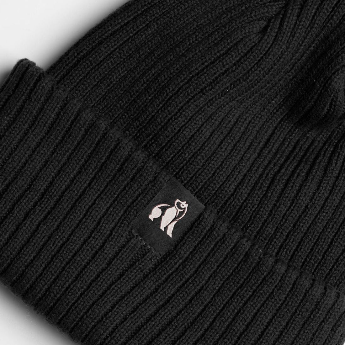 Swole Panda Organic Cotton Beanie – Sustainable Unisex Hat in Black