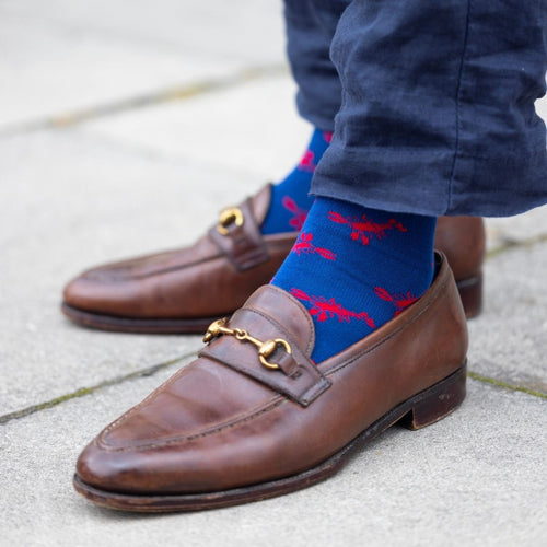 Swole Panda Lobster Bamboo Socks – Breathable Novelty Coastal Footwear