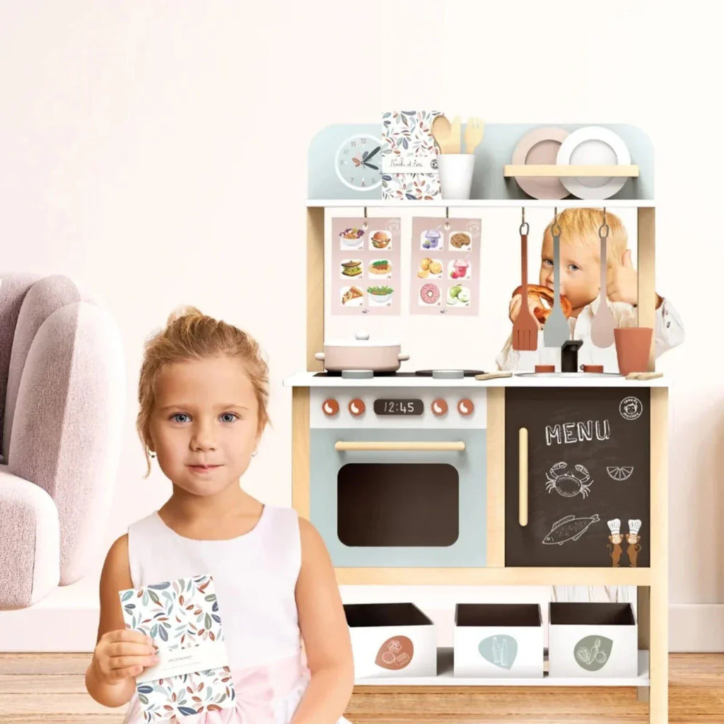 Speedy Monkey Wooden Kitchen with Accessories 20 pcs