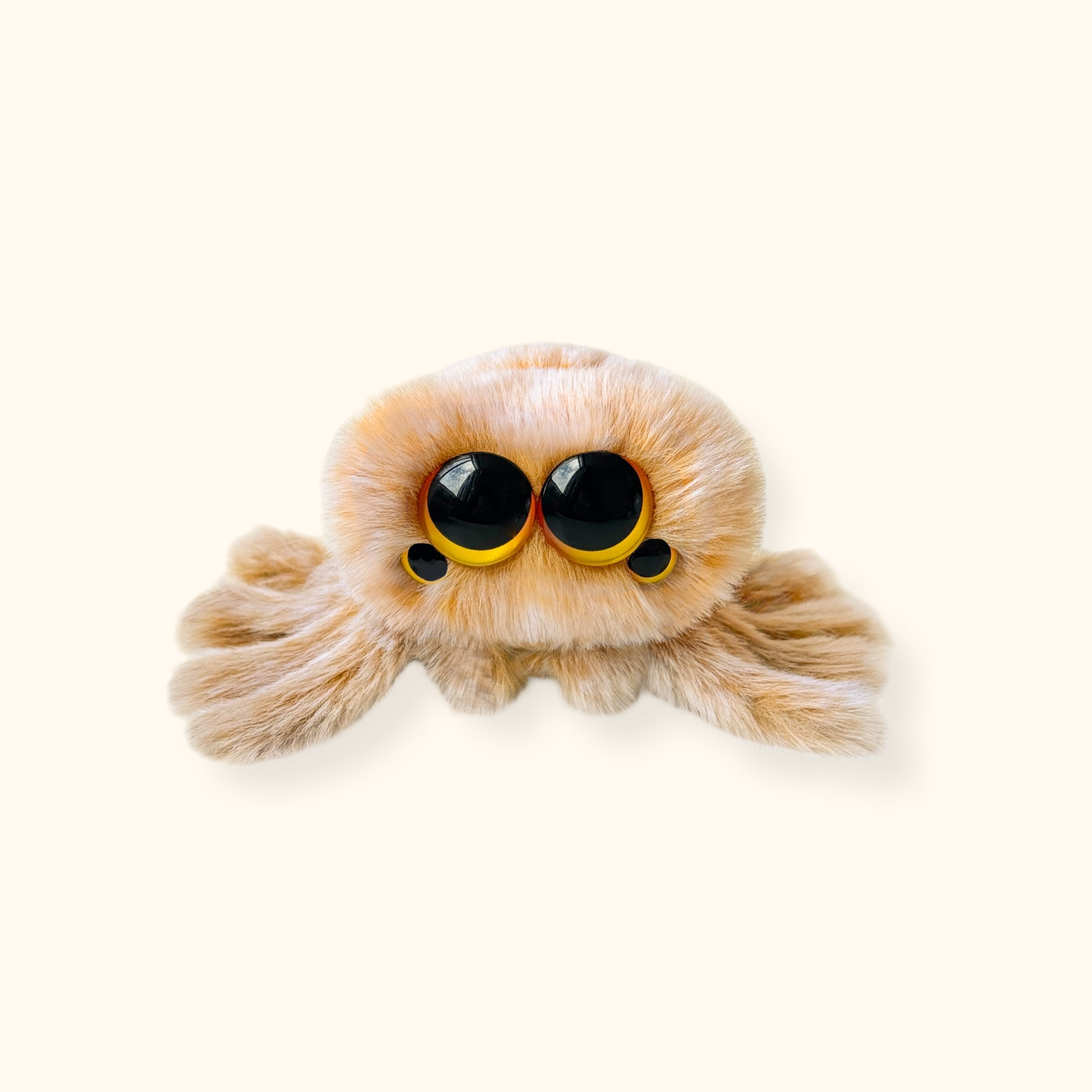 LuLuFun Studio Snowball Spider Plush Toy – Soft Cute Stuffed Animal