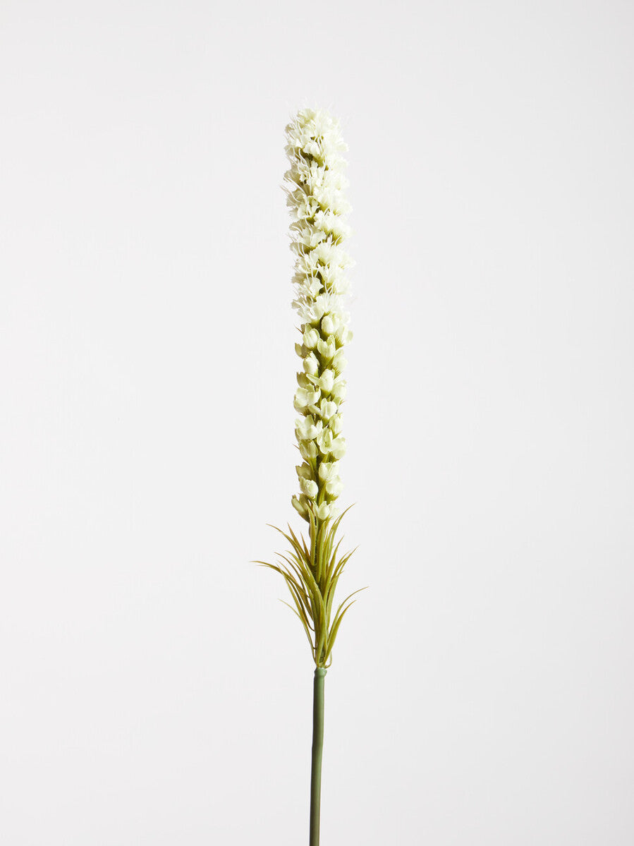 Orsina Fiori White Blazing Star Flower Stem – Lifelike Faux Floral