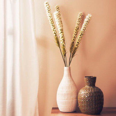 Orsina Fiori White Blazing Star Flower Stem – Lifelike Faux Floral