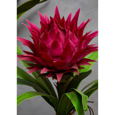 Orsina Fiori Pink Tropical Artificial Plant with Black Ceramic Pot