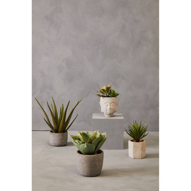 Orsina Fiori Buddha Pot | Artificial Mixed Succulent Zen Planter