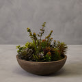 Orsina Fiori Mixed Artificial Succulents in Grey Stone Effect Pot