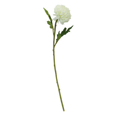 Orsina Fiori White Blazing Star Flower Stem – 84cm Faux Chrysanthemum