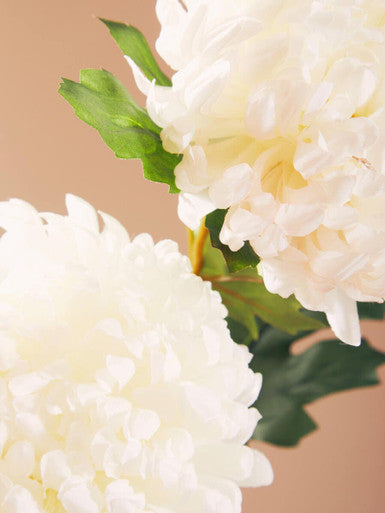 Orsina Fiori White Blazing Star Flower Stem – 84cm Faux Chrysanthemum