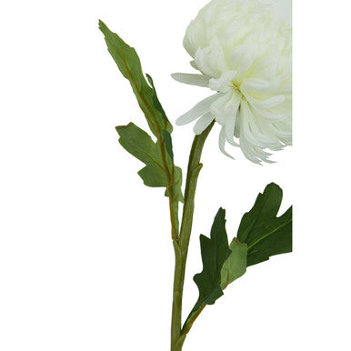 Orsina Fiori White Blazing Star Flower Stem – 84cm Faux Chrysanthemum