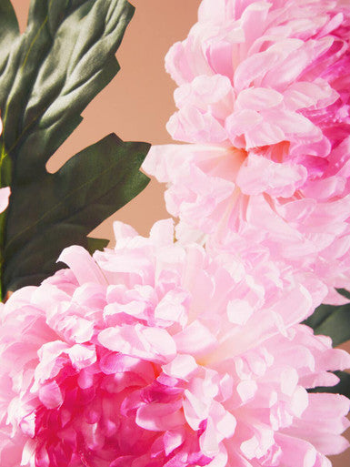 Orsina Pink Chrysanthemum Faux Flower Stem - 84cm Artificial Bloom