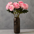 Orsina Pink Chrysanthemum Faux Flower Stem - 84cm Artificial Bloom