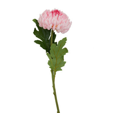 Orsina Pink Chrysanthemum Faux Flower Stem - 84cm Artificial Bloom