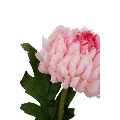Orsina Pink Chrysanthemum Faux Flower Stem - 84cm Artificial Bloom