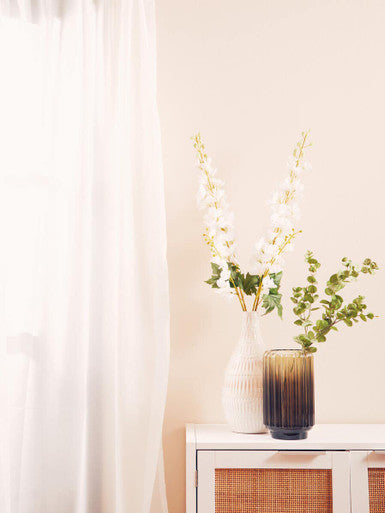 Orsina White Delphinium Flower Stem – 90cm Tall Artificial Botanical