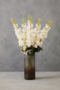 Orsina White Delphinium Flower Stem – 90cm Tall Artificial Botanical
