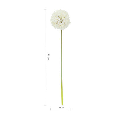 Orsina Fiori Ivory Allium Flower Stem – Faux Minimalist Floral Decor