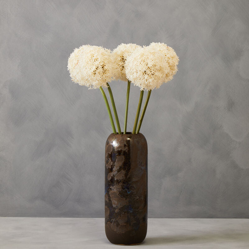 Orsina Fiori Ivory Allium Flower Stem – Faux Minimalist Floral Decor