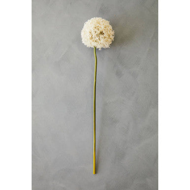 Orsina Fiori Ivory Allium Flower Stem – Faux Minimalist Floral Decor