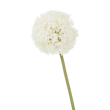 Orsina Fiori Ivory Allium Flower Stem – Faux Minimalist Floral Decor