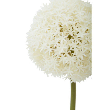 Orsina Fiori Ivory Allium Flower Stem – Faux Minimalist Floral Decor