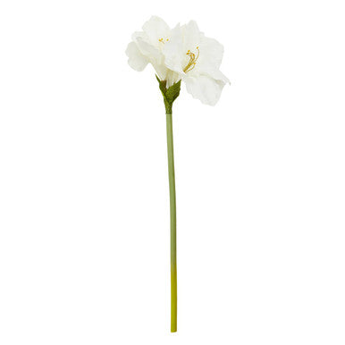 Orsina Fiori Ivory Amaryllis Flower Stem – 72cm Faux Floral Decor