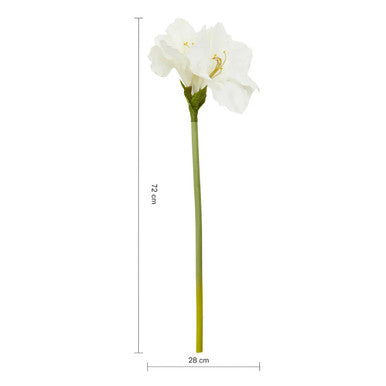 Orsina Fiori Ivory Amaryllis Flower Stem – 72cm Faux Floral Decor