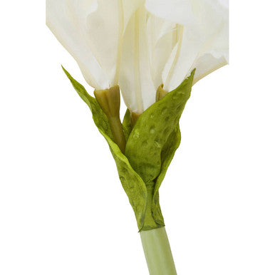 Orsina Fiori Ivory Amaryllis Flower Stem – 72cm Faux Floral Decor