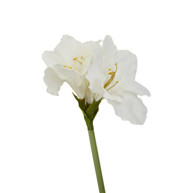 Orsina Fiori Ivory Amaryllis Flower Stem – 72cm Faux Floral Decor