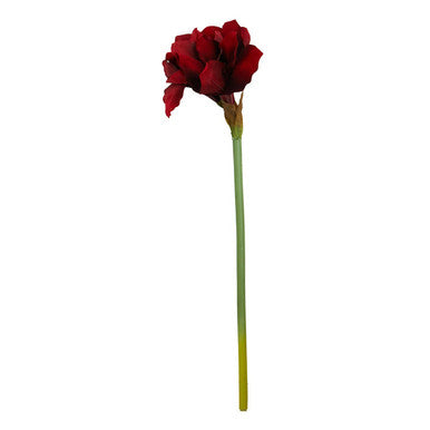 Orsina Fiori Burgundy Amaryllis Flower Stem | 72cm Faux Floral