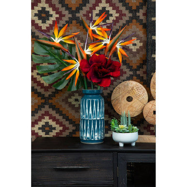 Orsina Fiori Burgundy Amaryllis Flower Stem | 72cm Faux Floral
