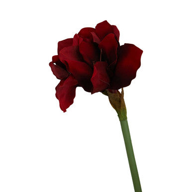 Orsina Fiori Burgundy Amaryllis Flower Stem | 72cm Faux Floral